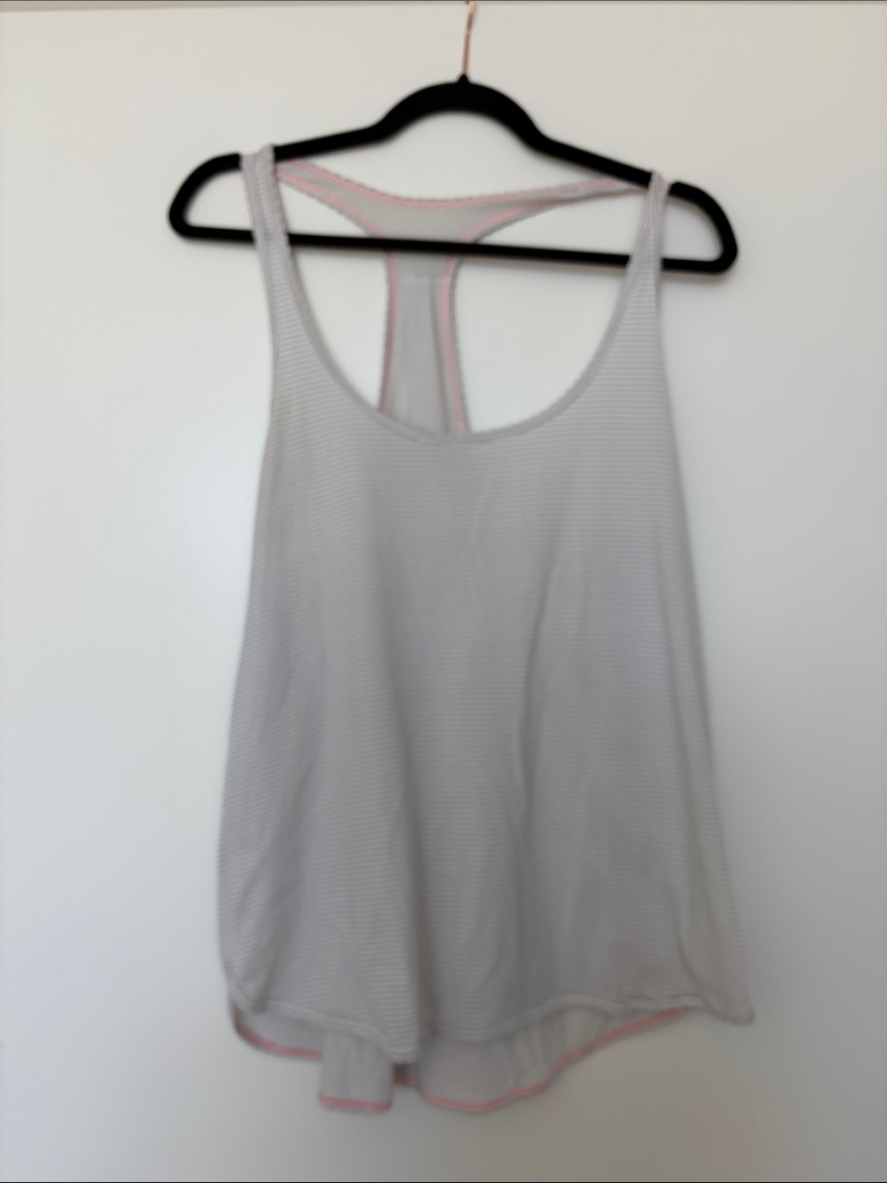 Lululemon striped racerback running tank top